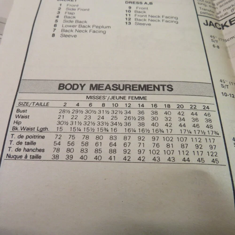 Butterick 5171 size